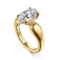 Gabriel & Co 11.5X7.5 Engagement Ring 14K Yellow Gold Contemporary ER16709O12Y44JJ