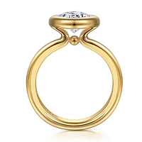 Gabriel & Co 10.5X7 Engagement Ring 14K Yellow Gold Contemporary ER16710O8Y4JJJ