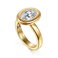 Gabriel & Co 10.5X7 Engagement Ring 14K Yellow Gold Contemporary ER16710O8Y4JJJ