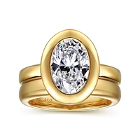 Gabriel & Co 10.5X7 Engagement Ring 14K Yellow Gold Contemporary ER16710O8Y4JJJ