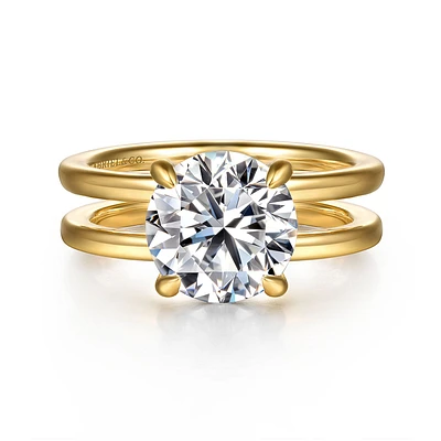 Gabriel & Co 9 Engagement Ring 14K Yellow Gold Contemporary ER16711R12Y44JJ