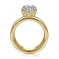 Gabriel & Co 9 Engagement Ring 14K Yellow Gold Contemporary ER16711R12Y44JJ