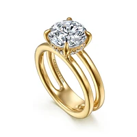 Gabriel & Co 9 Engagement Ring 14K Yellow Gold Contemporary ER16711R12Y44JJ