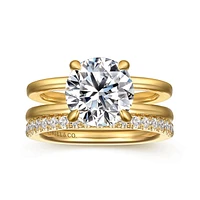 Gabriel & Co 9 Engagement Ring 14K Yellow Gold Contemporary ER16711R12Y44JJ