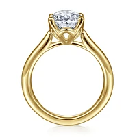 Gabriel & Co 11.5X7.5 Engagement Ring 14K Yellow Gold Lotus ER16712O12Y4JJJ
