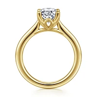 Gabriel & Co 10.5X7.0 Engagement Ring 14K Yellow Gold Lotus ER16712O8Y4JJJ