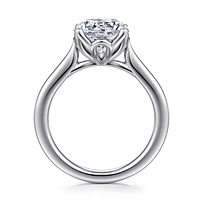 Gabriel & Co 9 Engagement Ring 14K White Gold Lotus ER16712R12W4JJJ