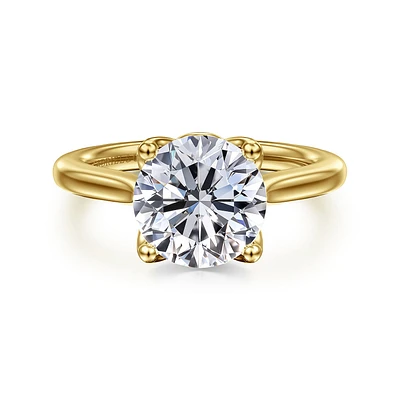 Gabriel & Co 9 Engagement Ring 14K Yellow Gold Lotus ER16712R12Y4JJJ