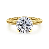 Gabriel & Co 9 Engagement Ring 14K Yellow Gold Lotus ER16712R12Y4JJJ