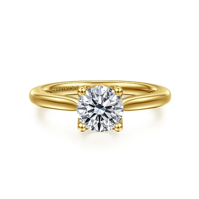 Gabriel & Co 6.5 Engagement Ring 14K Yellow Gold Lotus ER16712R4Y4JJJ