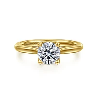 Gabriel & Co 6.5 Engagement Ring 14K Yellow Gold Lotus ER16712R4Y4JJJ