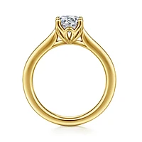 Gabriel & Co 6.5 Engagement Ring 14K Yellow Gold Lotus ER16712R4Y4JJJ