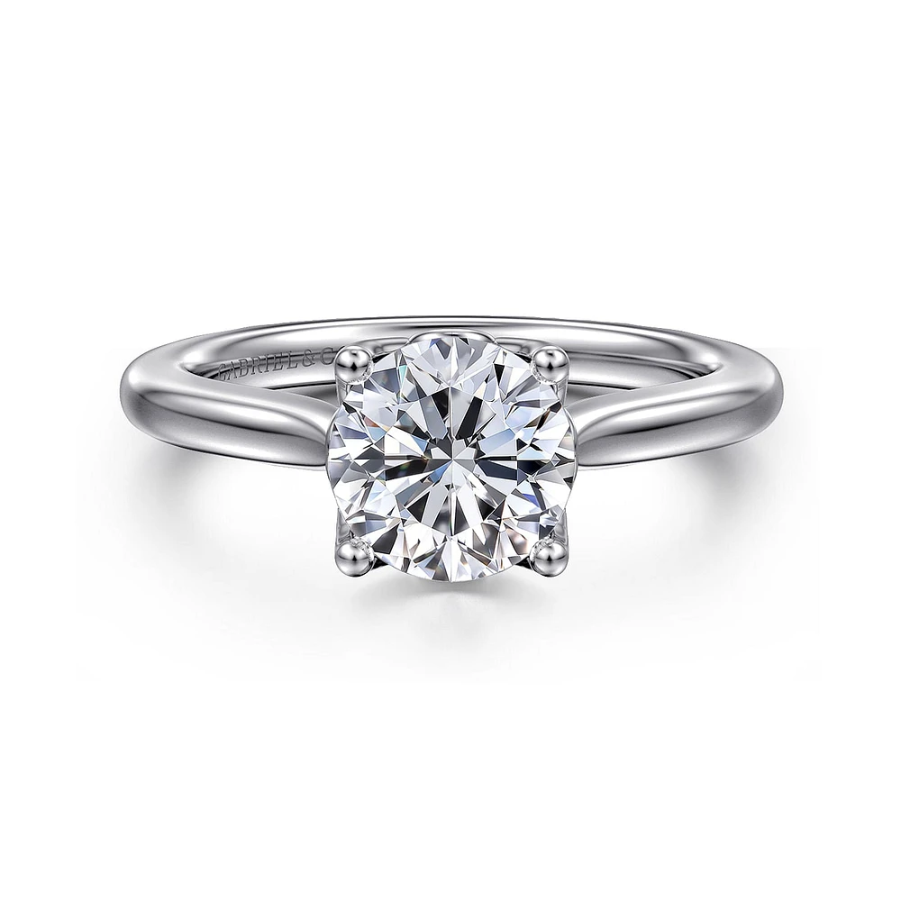 Gabriel & Co 9 Engagement Ring 14K White Gold Lotus ER16712R6W4JJJ