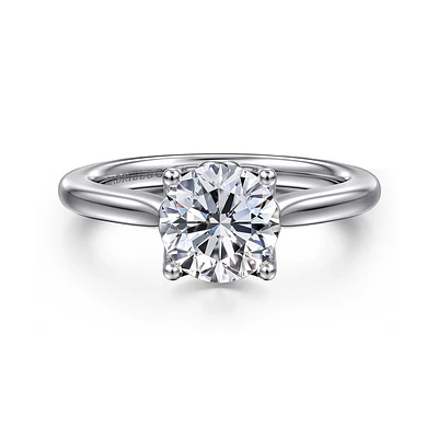 Gabriel & Co 9 Engagement Ring 14K White Gold Lotus ER16712R6W4JJJ