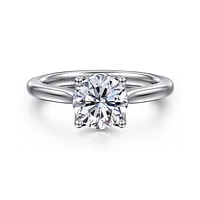 Gabriel & Co 9 Engagement Ring 14K White Gold Lotus ER16712R6W4JJJ
