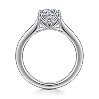 Gabriel & Co 9 Engagement Ring 14K White Gold Lotus ER16712R6W4JJJ