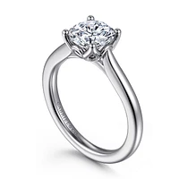 Gabriel & Co 9 Engagement Ring 14K White Gold Lotus ER16712R6W4JJJ
