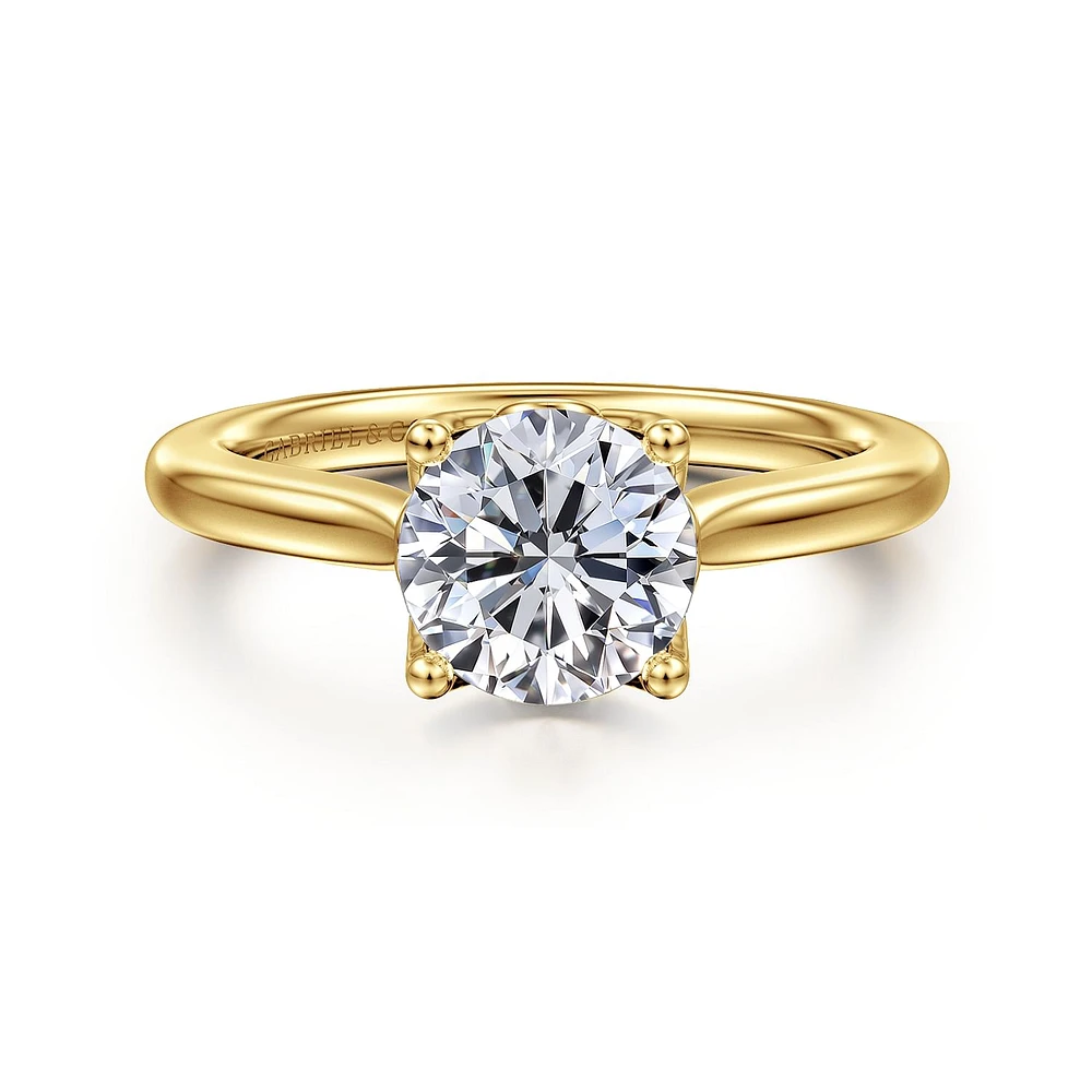 Gabriel & Co 7.4 Engagement Ring 14K Yellow Gold Lotus ER16712R6Y4JJJ