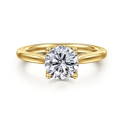 Gabriel & Co 7.4 Engagement Ring 14K Yellow Gold Lotus ER16712R6Y4JJJ