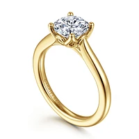 Gabriel & Co 7.4 Engagement Ring 14K Yellow Gold Lotus ER16712R6Y4JJJ
