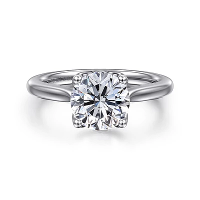 Gabriel & Co 8 Engagement Ring 14K White Gold Lotus ER16712R8W4JJJ