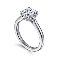 Gabriel & Co 8 Engagement Ring 14K White Gold Lotus ER16712R8W4JJJ
