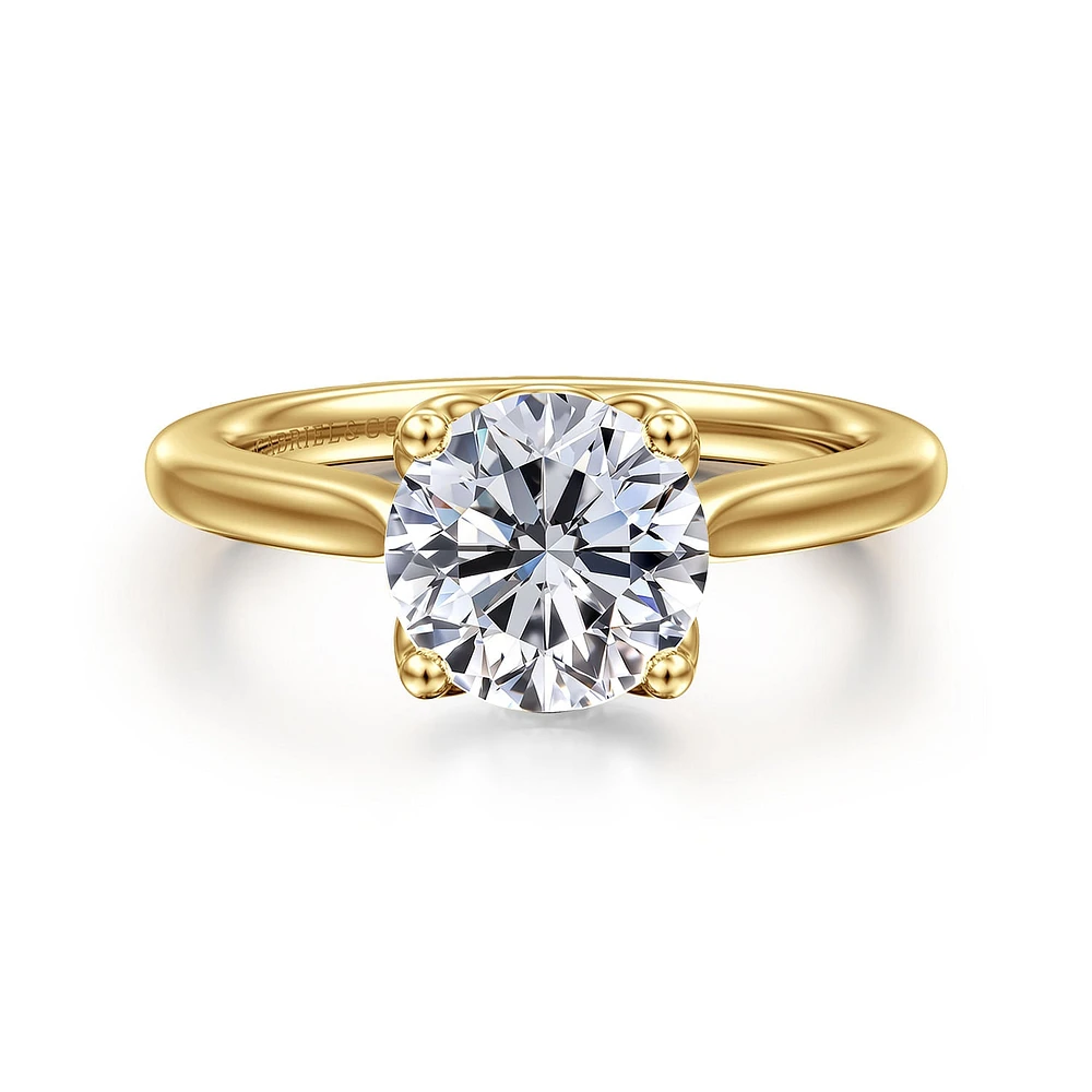 Gabriel & Co 8 Engagement Ring 14K Yellow Gold Lotus ER16712R8Y4JJJ