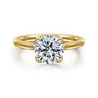 Gabriel & Co 8 Engagement Ring 14K Yellow Gold Lotus ER16712R8Y4JJJ
