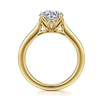 Gabriel & Co 8 Engagement Ring 14K Yellow Gold Lotus ER16712R8Y4JJJ