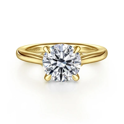 Gabriel & Co 8 Engagement Ring 14K Yellow Gold Lotus ER16713R8Y4JJJ