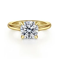 Gabriel & Co 8 Engagement Ring 14K Yellow Gold Lotus ER16713R8Y4JJJ