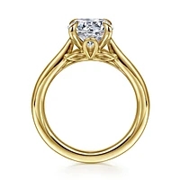 Gabriel & Co 8 Engagement Ring 14K Yellow Gold Lotus ER16713R8Y4JJJ