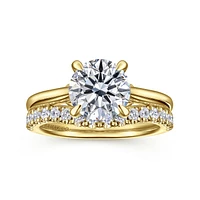 Gabriel & Co 8 Engagement Ring 14K Yellow Gold Lotus ER16713R8Y4JJJ