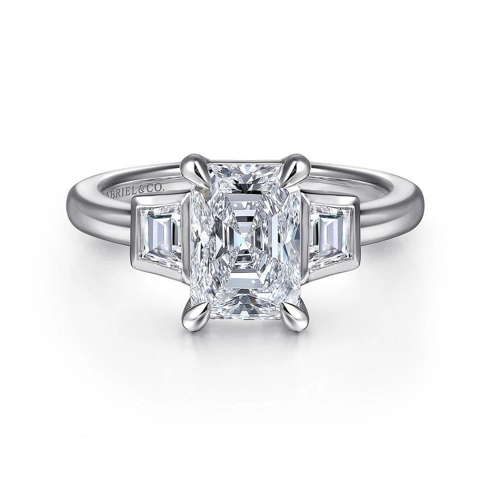 Gabriel & Co 8.5X6 Engagement Ring 14K White Gold Contemporary ER16715N8W43JJ