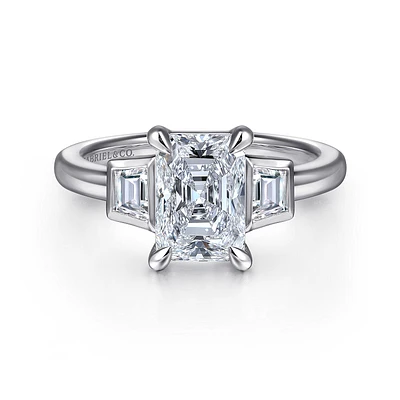 Gabriel & Co 8.5X6 Engagement Ring 14K White Gold Contemporary ER16715N8W43JJ