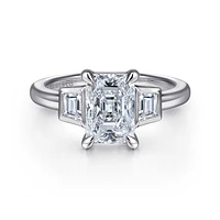 Gabriel & Co 8.5X6 Engagement Ring 14K White Gold Contemporary ER16715N8W43JJ