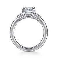 Gabriel & Co 8.5X6 Engagement Ring 14K White Gold Contemporary ER16715N8W43JJ