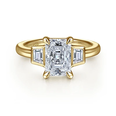 Gabriel & Co 8.5X6 Engagement Ring 14K Yellow Gold Contemporary ER16715N8Y43JJ