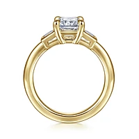 Gabriel & Co 8.5X6 Engagement Ring 14K Yellow Gold Contemporary ER16715N8Y43JJ