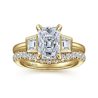 Gabriel & Co 8.5X6 Engagement Ring 14K Yellow Gold Contemporary ER16715N8Y43JJ