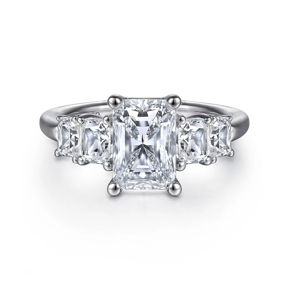 Gabriel & Co 8.5X6 Engagement Ring 14K White Gold Contemporary ER16721N8W43JJ