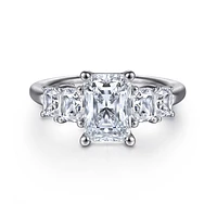 Gabriel & Co 8.5X6 Engagement Ring 14K White Gold Contemporary ER16721N8W43JJ