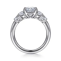 Gabriel & Co 8.5X6 Engagement Ring 14K White Gold Contemporary ER16721N8W43JJ
