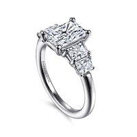 Gabriel & Co 8.5X6 Engagement Ring 14K White Gold Contemporary ER16721N8W43JJ