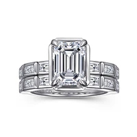 Gabriel & Co 8.5X6 Engagement Ring 14K White Gold Contemporary ER16722E8W43JJ