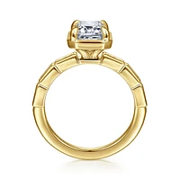 Gabriel & Co 8.5X6 Engagement Ring 14K Yellow Gold Contemporary ER16722E8Y43JJ