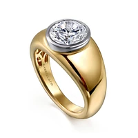 Gabriel & Co 8 Engagement Ring 14K Gold Contemporary ER16723R8M4JJJ