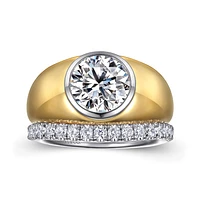 Gabriel & Co 8 Engagement Ring 14K Gold Contemporary ER16723R8M4JJJ