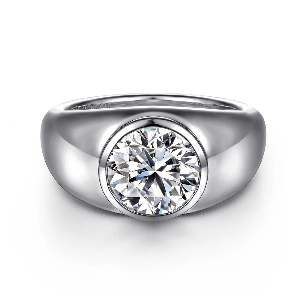 Gabriel & Co 8 Engagement Ring 14K White Gold Contemporary ER16723R8W4JJJ