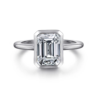 Gabriel & Co 8.5X6 Engagement Ring 14K White Gold Contemporary ER16728E8W4JJJ